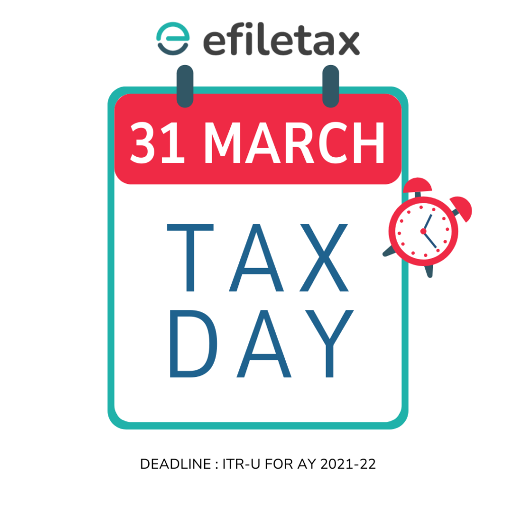 The deadline for submitting the updated ITR-U for AY 2021-22 is set for March 31, 2024.
