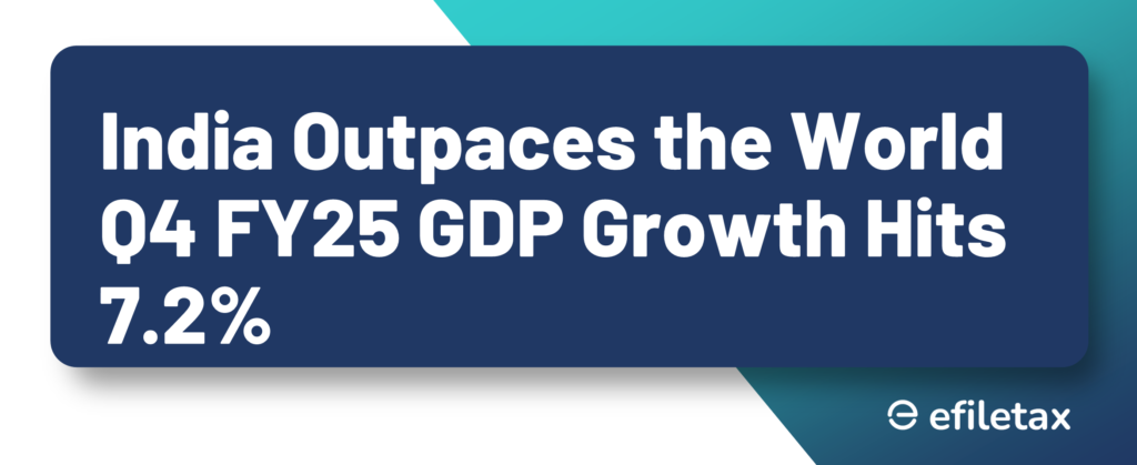 India Outpaces the World Q4 FY25 GDP Growth Hits 7.2%