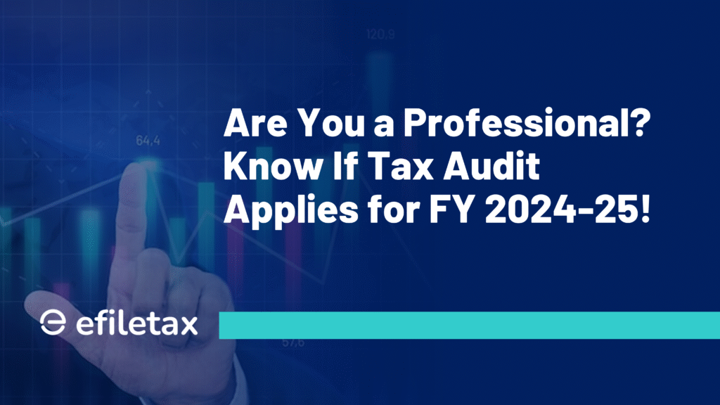 Are You a Professional? Know If Tax Audit Applies for FY 2024-25!