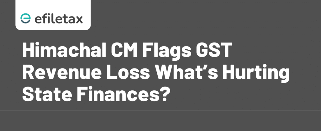 Himachal CM Flags GST Revenue Loss What’s Hurting State Finances?