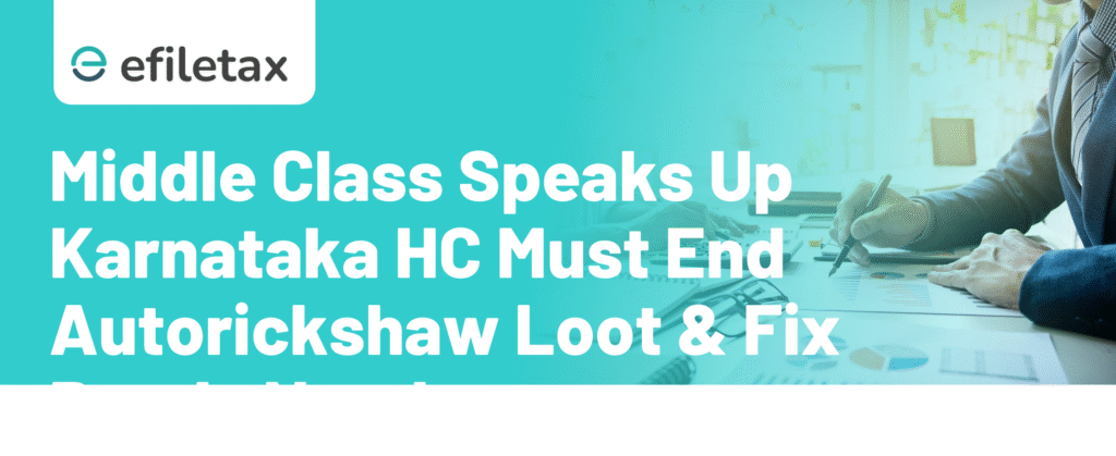 Middle Class Speaks Up Karnataka HC Must End Autorickshaw Loot & Fix Roads Now!