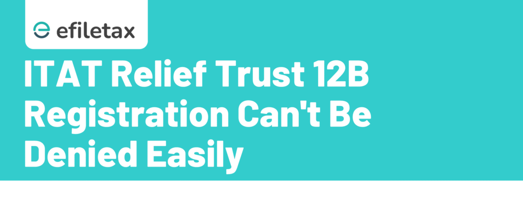 ITAT Relief: Trust 12B Registration Can't Be Denied Easily