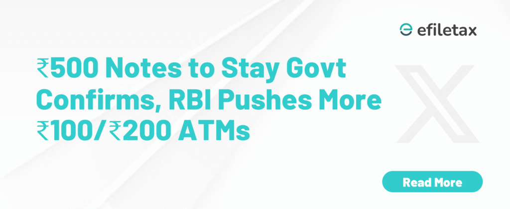 ₹500 Notes to Stay: Govt Confirms, RBI Pushes More ₹100/₹200 ATMs